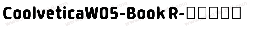 CoolveticaW05-Book R字体转换